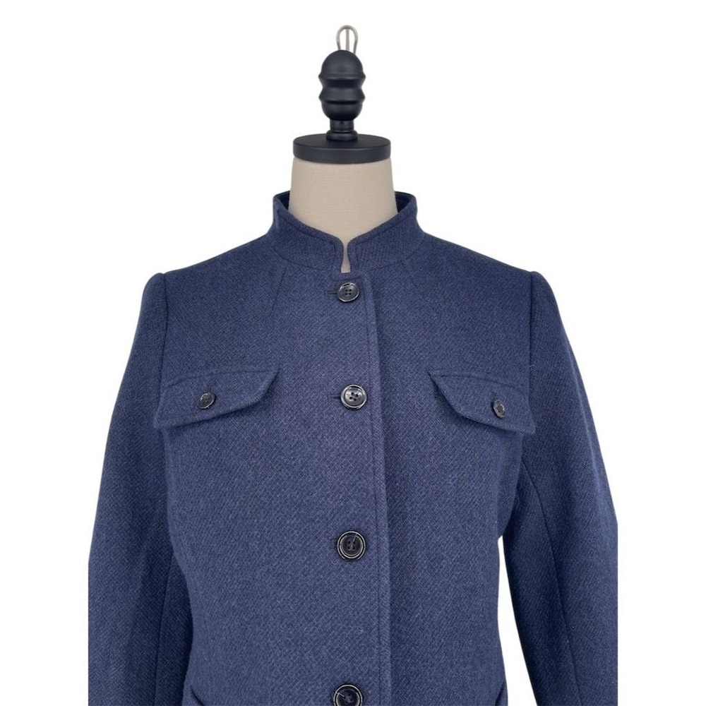 Talbots Women's Blue Wool Blend Jacket Size 10 M Casual Short Length - Picture 4 of 10